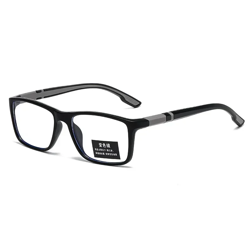 Ultralight TR90 Photochromic Myopia Glasses Blue Light Blocking Near Sight Eyeglasses Color Changing Optical Eyewear 0 To -4.0