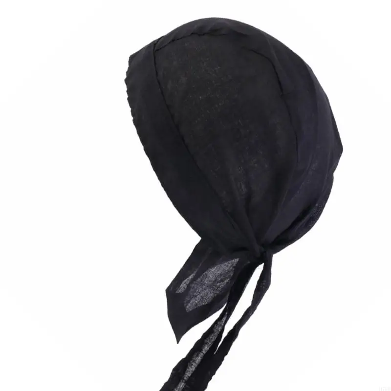 Cauque cuisson unisexe Sweat Absorbant du chapeau kerchief Sangle réglable Casque pour Baker Chefs Home Commercial Kitchen