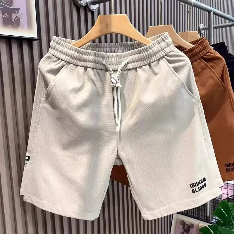 

Summer Men Gym Shorts Breathable Sports Shorts Sweatpants Cargo Pants New Black Beach Pants Fashionable Men's Clothing 2025