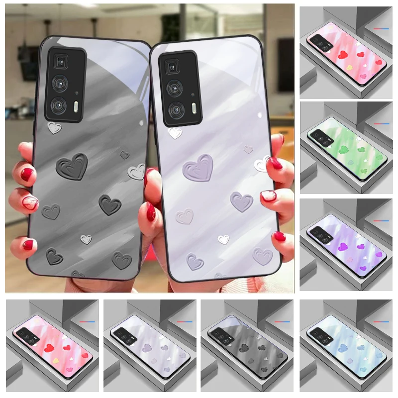 

Minimalist and hazy art For Motorola Moto Edge 20 Lite 30 Pro 40 Neo 50 Ultra X30 Pro G14 G22 G24 G75 G84 G85 Glass Phone Case