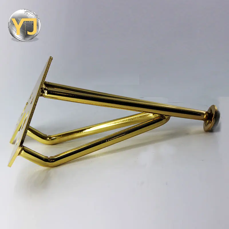 4pcs Ultra high quality metal sofa table legs, iron art gold sofa leg furniture