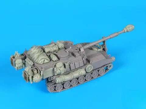 1/72 스케일 다이캐스트 수지 모델 조립 키트 M109 A6 팔라딘 액세서리 세트(탱크 없음) 조립되지 않고 도색되지 않음