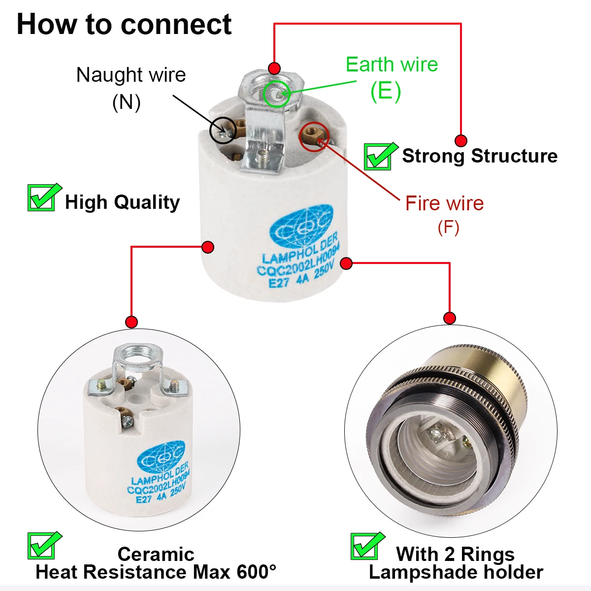 Juego de cables de interruptor de cuerda de cáñamo trenzada con enchufe europeo, Base de lámpara de Metal Industrial de 2M, enchufe E27, accesorio