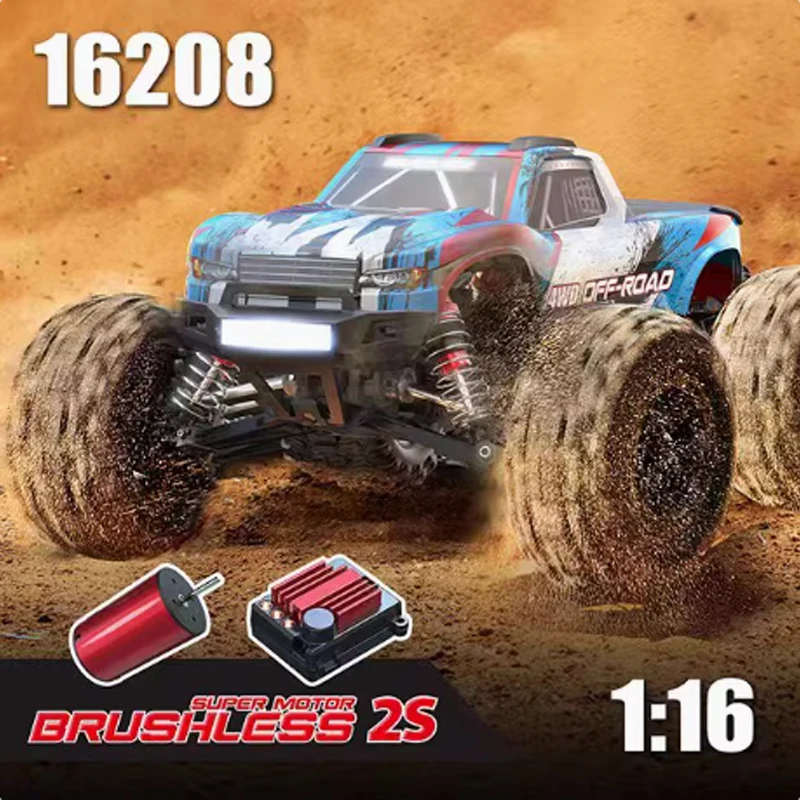 

Hyper Go MJX 16207 16208 16209 16210 1/16 4WD RC Car 70 км/ч Бесщеточный радиоуправляемый гоночный автомобиль с дистанционным управлением Внедорожные грузовики Игрушки