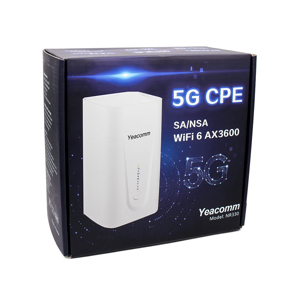 Yeacomm NR330 5G Modem Router AX3600 4G/5G Cellular Router With Sim Card Slot