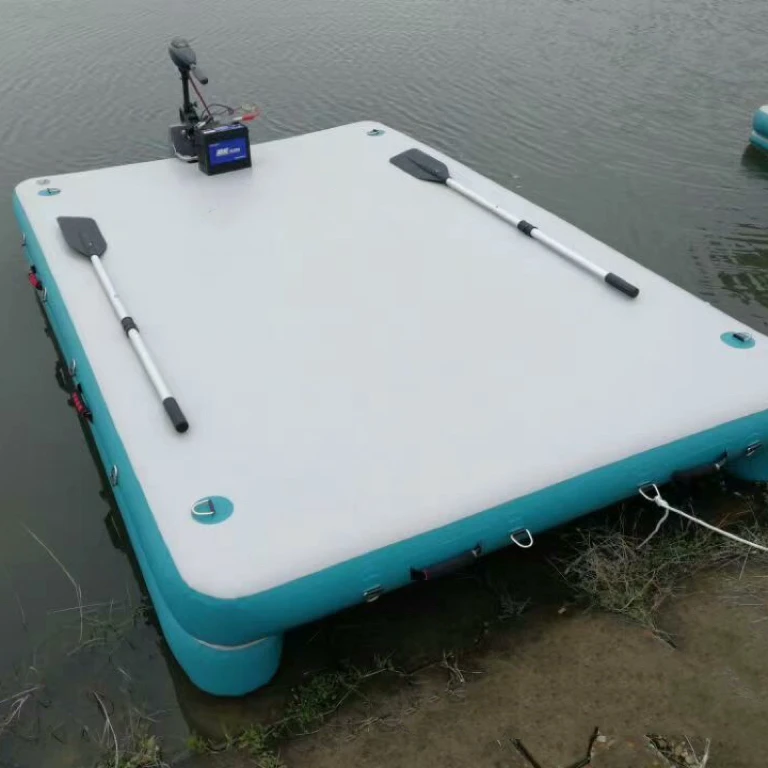 

Inflatable Jet Ski Pontoon Dock Water Play Mat & Floating Platform