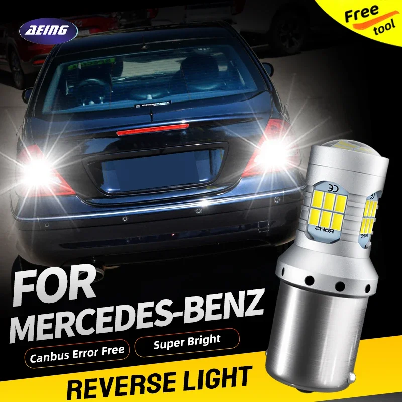 

2pcs LED Reverse Lights Blubs Xenon White Car Backup Lamp No Error For Mercedes-Benz C-Class W202 W204 C204 CL203 S202 S203 S204