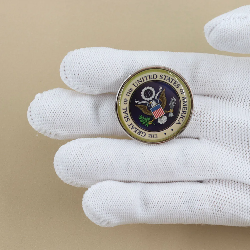 Vintage US Presidential Pin White-headed Eagle Sea Eagle Accessory Badge Backpack Hat Decoration
