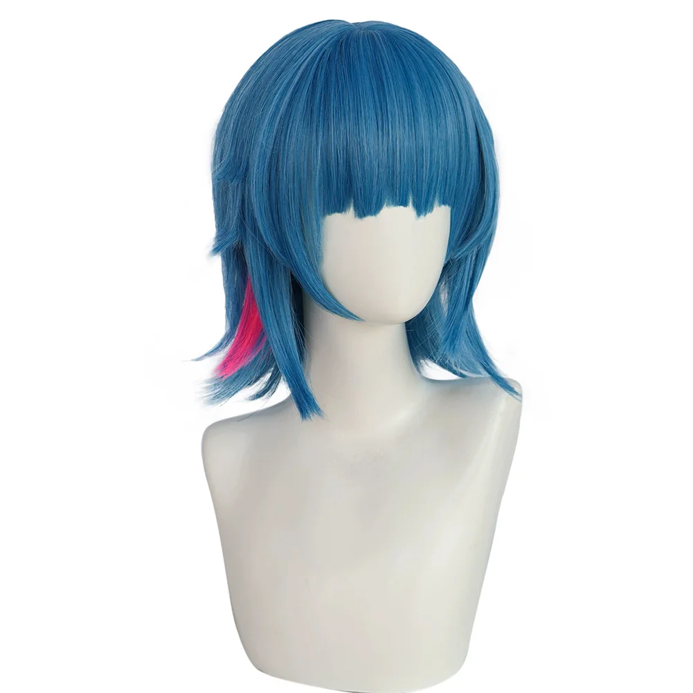 Vermomming Jonge Arcane Jinx Dansen Poeder Pruiken 2024 Game LoL TV 2 Cosplay Kostuum Accessoires Vrouwen Rollenspel Party Props Haar