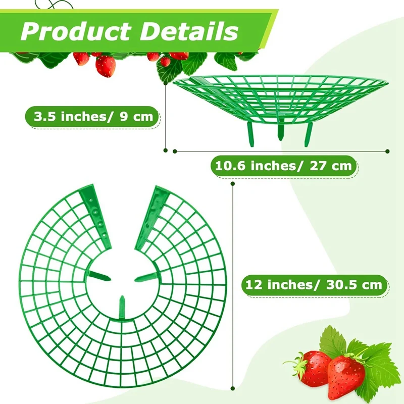 Supporto per fragole supporto per frutta supporto per piante da arrampicata per fiori supporto da giardinaggio 20 pezzi