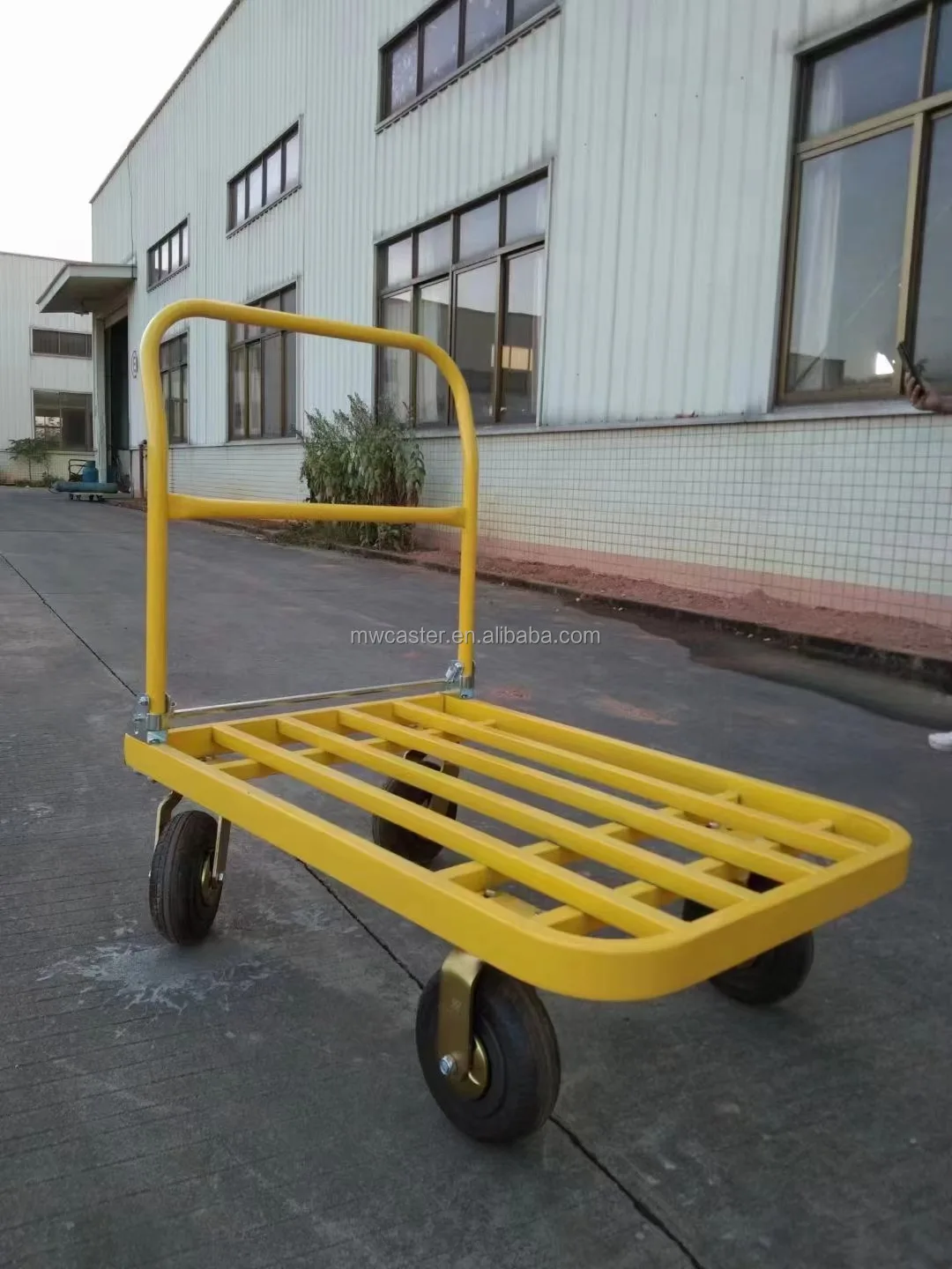 Carrito de mano de hierro de 300kg, carro Industrial de servicio pesado personalizable, camión de mano de plataforma plegable de hierro, MW