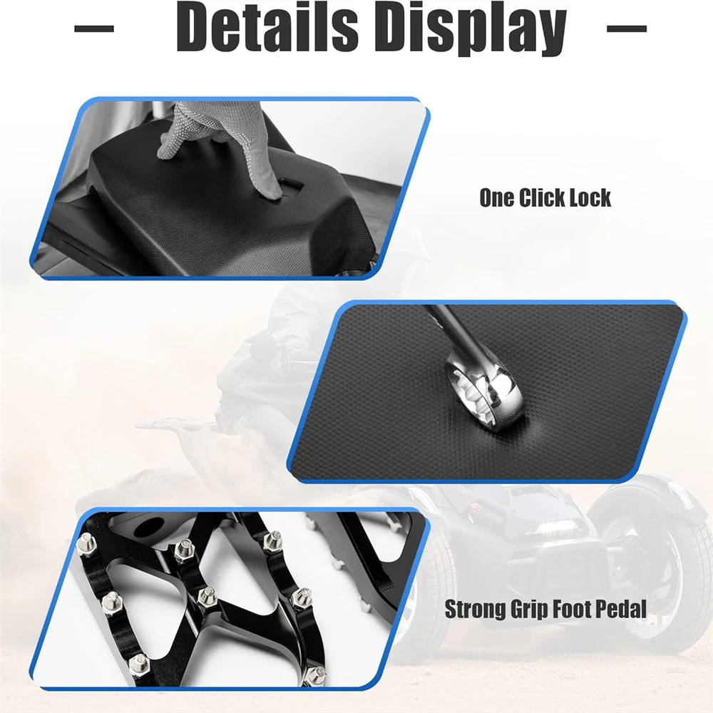 For Can-Am Ryker 600 900 Sport Rally Edition All Models Passenger Grap Handles Seat and Foot Pegs MAX Mount 219400800 Required - Image 5
