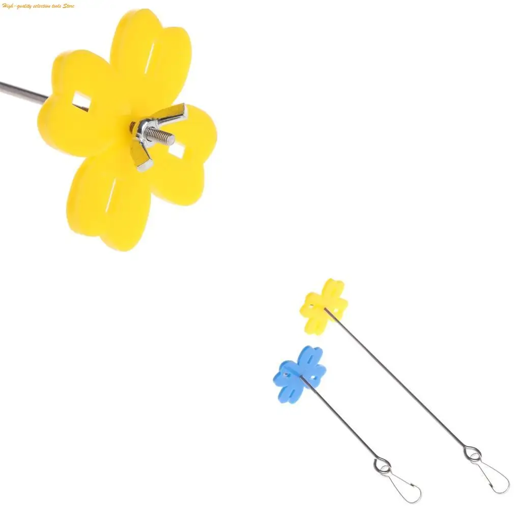 203F Bird Holder Chicken Foraging for Coop Hanging Stainless Steel Parrot Treat Veggie Skewer for Parakeet Conure