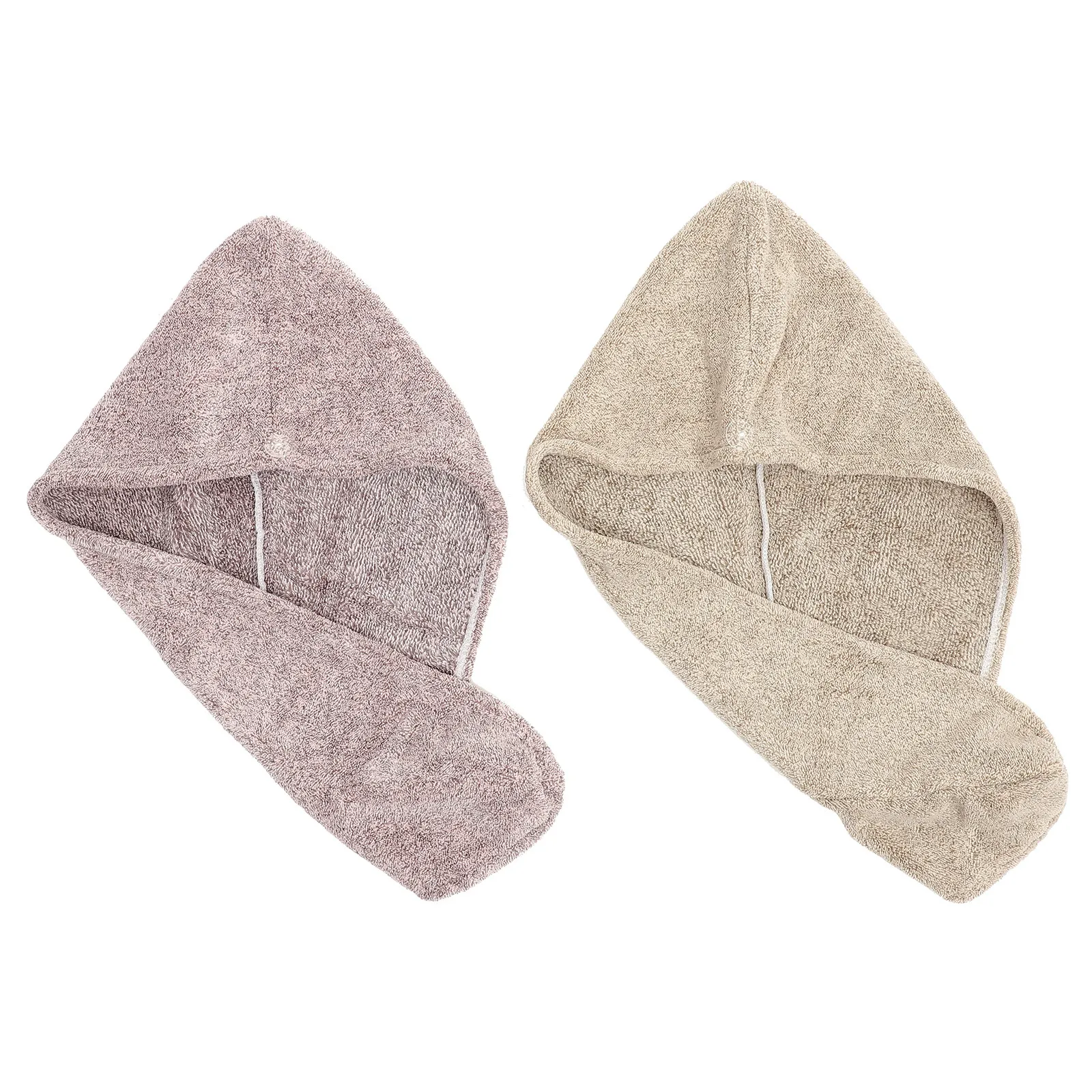 Hair Turban Towel - 2Pcs Coral Fleece Hair Drying Caps