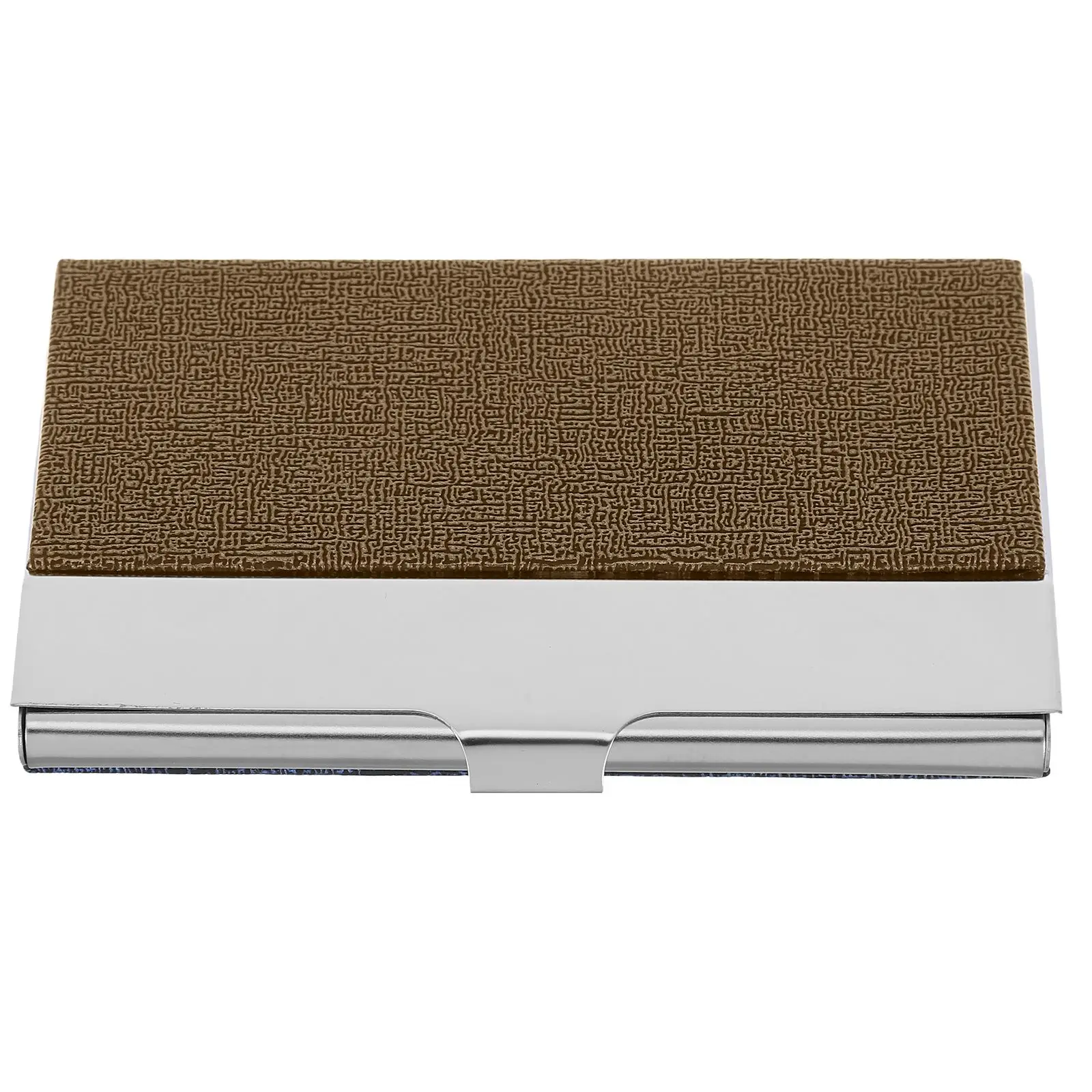 

Business Card Cases Silver Steel Holders Organizer Men Buissnes Book Women Metal