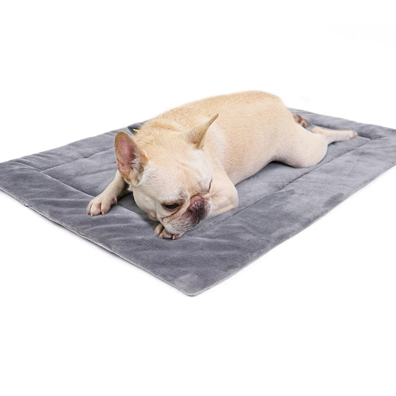 Self-Warming Cat Bed Thermal Pet Mat Bed Liner Crate Pad with Soft Fleece Top and Non-slip Bottom for Dogs Indoor Cat Waterproof