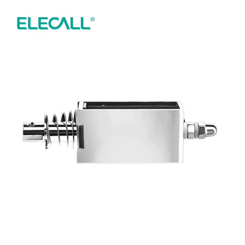 ELECALL EML-0730B DC12V/24V Push Pull Solenoid Electromagnet Open Frame Linear Motion Actuator For Industrial Automation Control