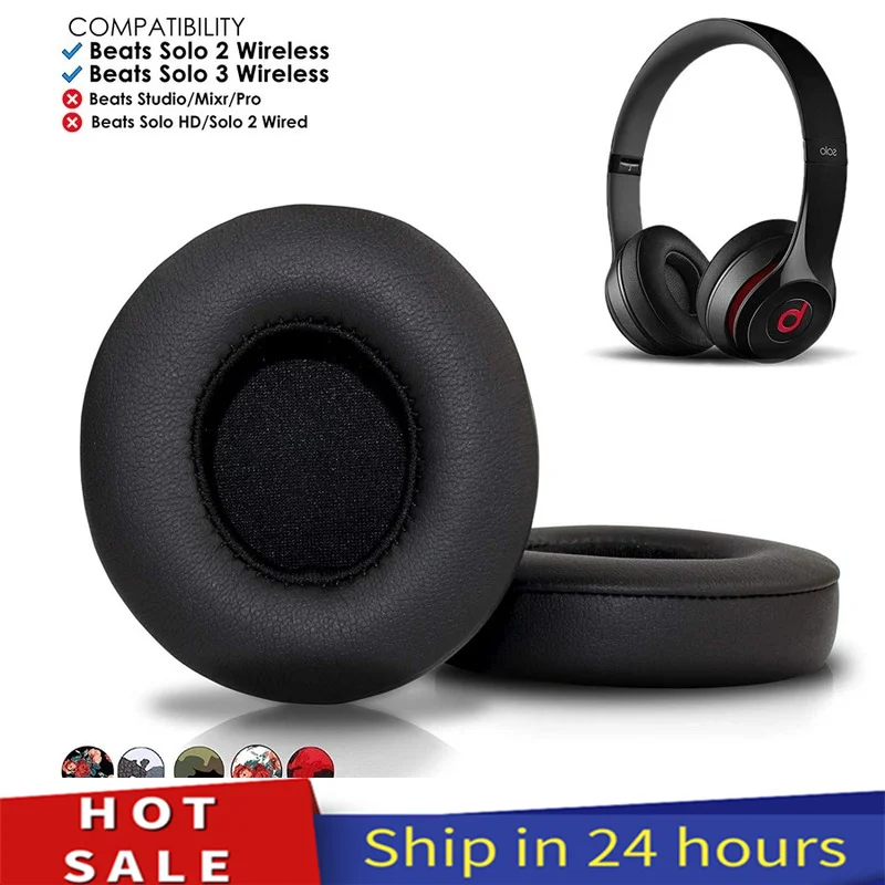 

Replacement Earpads For Beats Solo 2.0/3.0 Wireless Headphone Replacement Ear Cushions Kit Memory Foam Earpads Cushion Cover