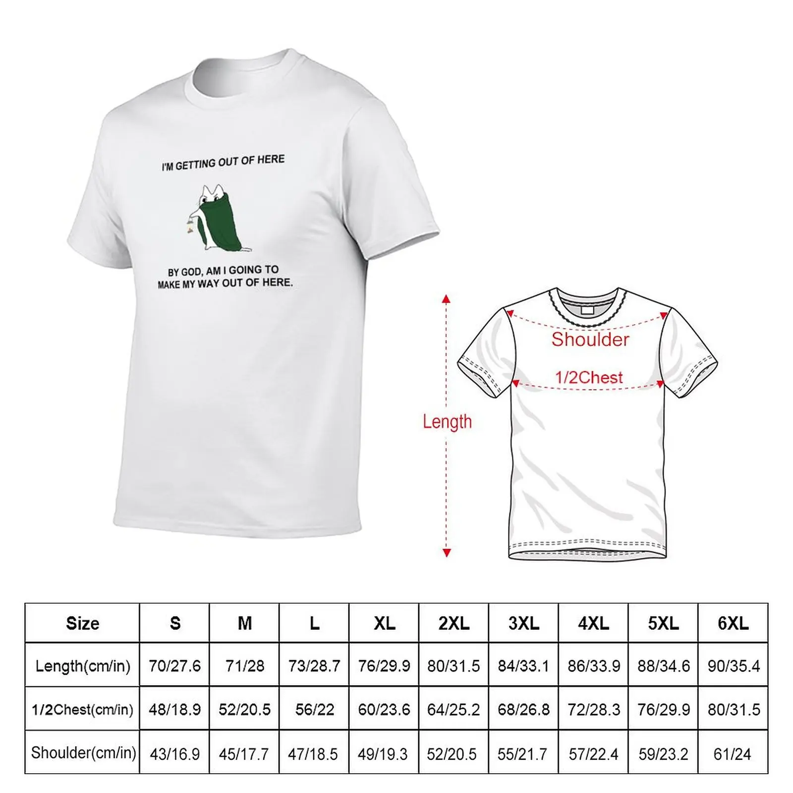 make my way out of here (text) T-Shirt man graphic t shirt t shirts for man graphic tees T-Shirt