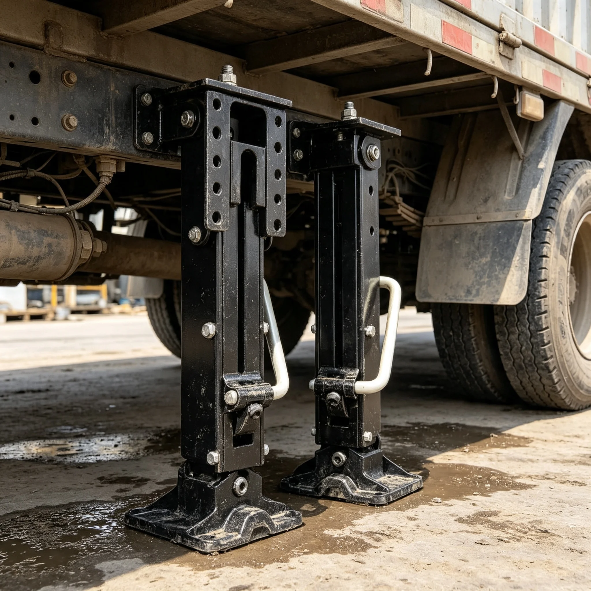 RC 1/14 LESU Supporting Leg for Tamiya Hydraulic Excavator Loader Dump Truck for SCANIA MAN VOLVO Trailer Tipper DIY Parts