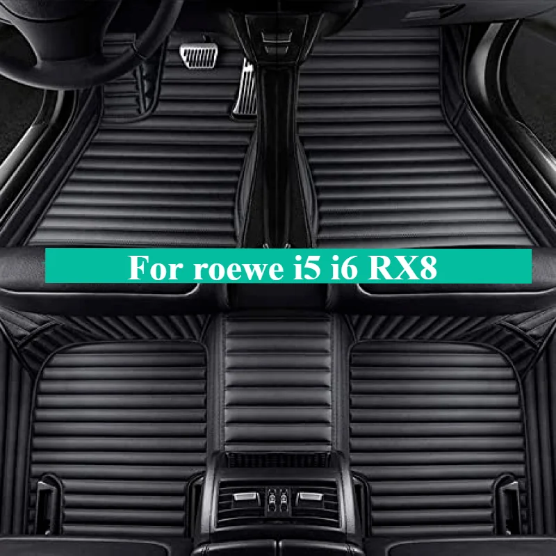 Custom Car Floor Mats For roewe i5 i6 RX8 MG 2010-2024 Auto DropShipping Interior Leather Carpets Rugs  Foot  Accessories