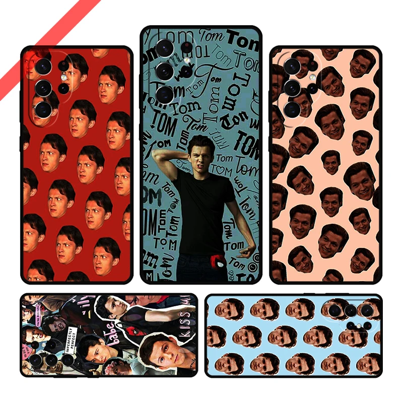 Tom Holland Phone Case For Samsung Galaxy S20 FE S21 S10 S23 Plus S24 S22 Ultra Coque Note20 Note10 S9 S8 Cover Capa