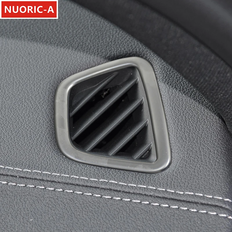 

Stainless Steel Car Dashboard Both Side Air Conditioning Outlet Frame Decoration Stickers For BMW 5 Series G30 G38 2018-2022 LHD