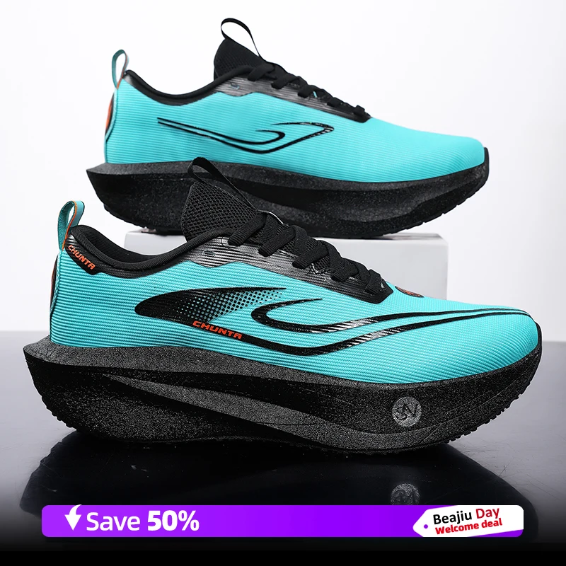 Zapatillas para correr para hombre, placa de carbono, especialidad, deportes de maratón, transpirables, ligeras, cómodas, antideslizantes, zapatillas de ocio