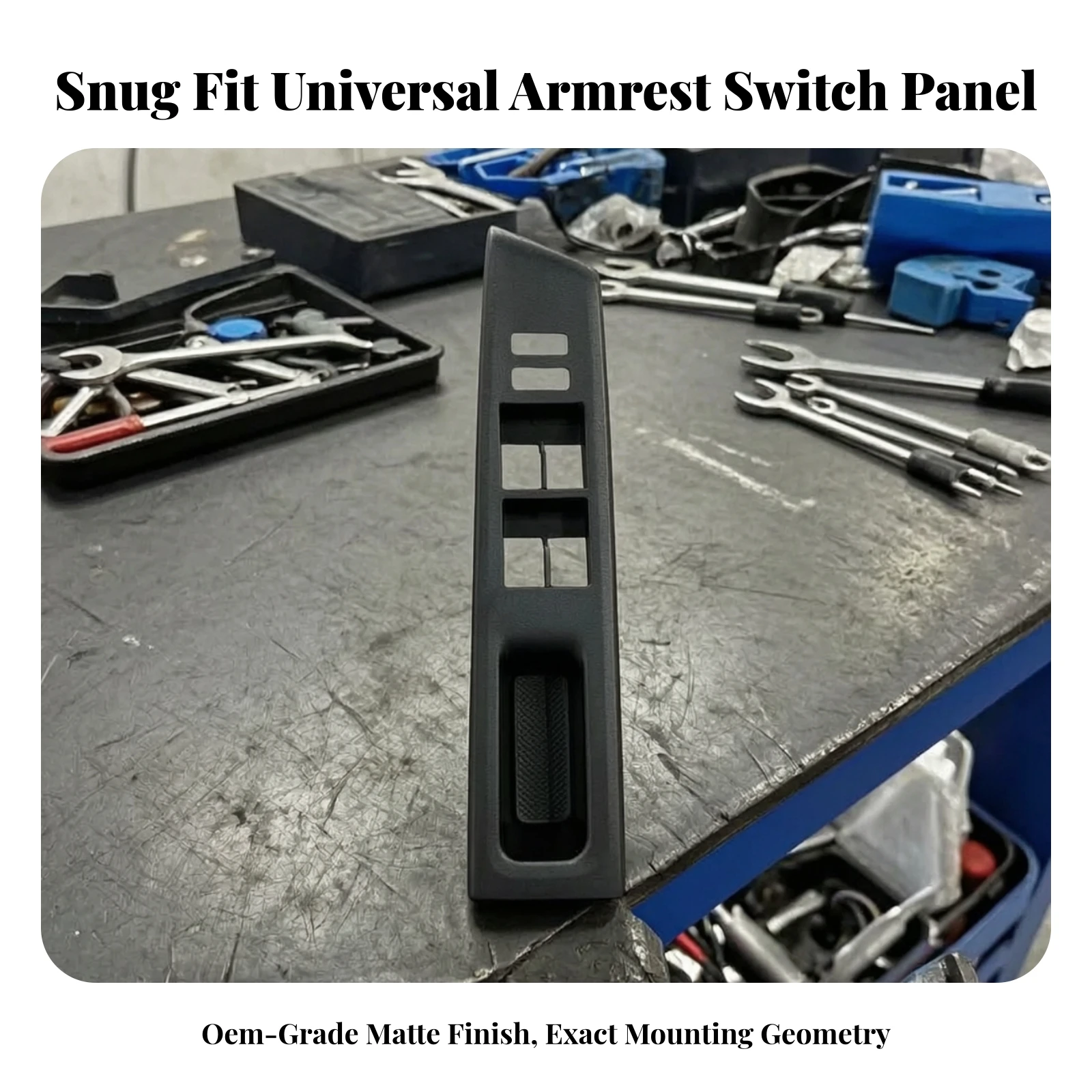 Power Window Switch Bezel Panel Replacement Window Switch Panel Textured Interior for Car Owners, Vehicle Repair