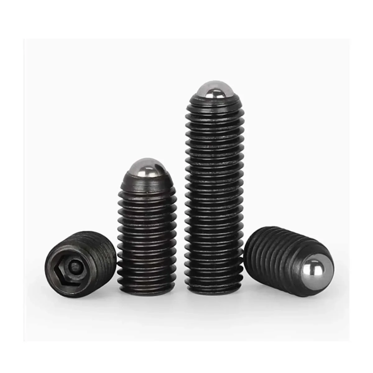 Iron Black Polka Screw Positioning Steel Ball Locking 12.9 Level Spring Plunger image 5