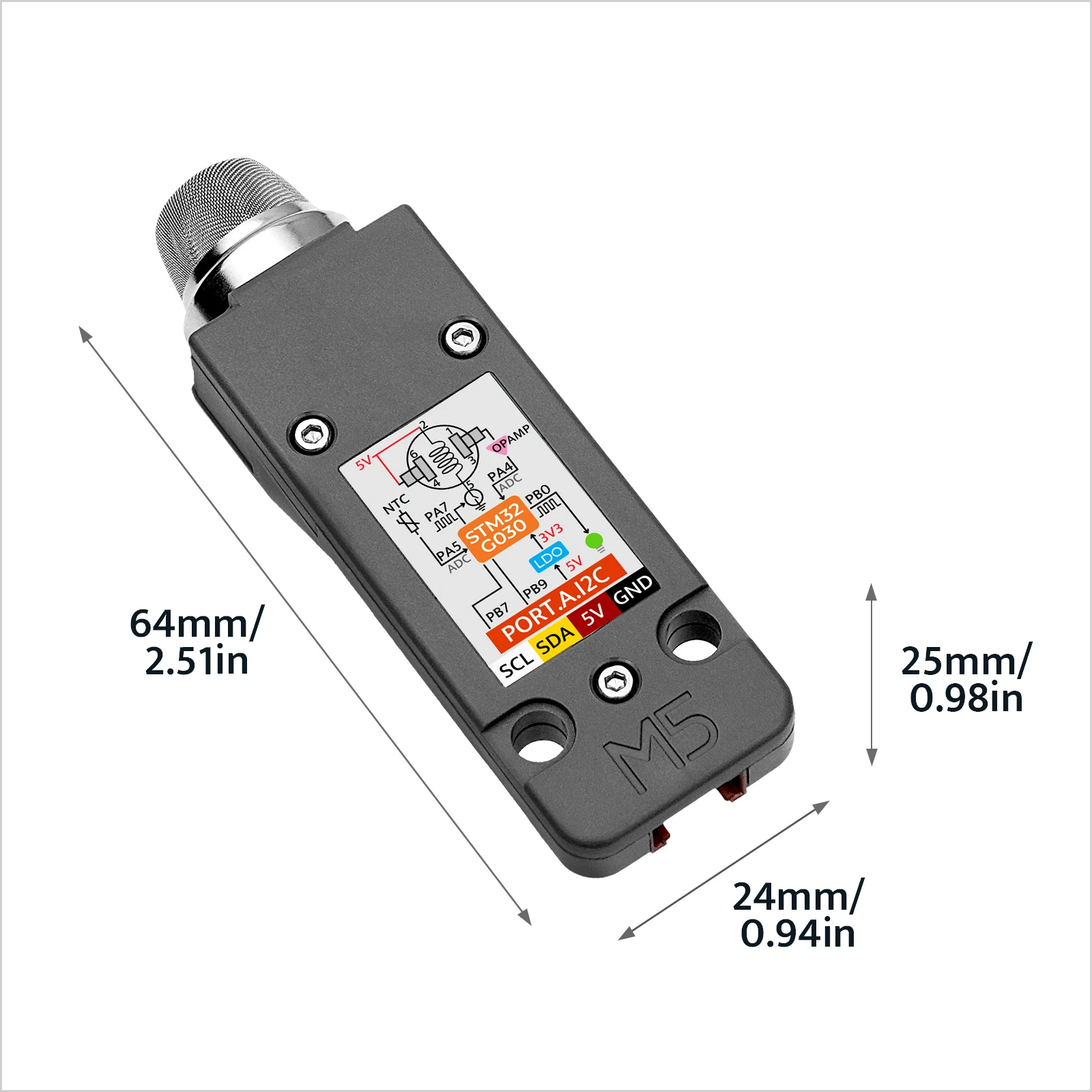 وحدة الغاز M5Stack الرسمية MQ-5 (STM32G030)