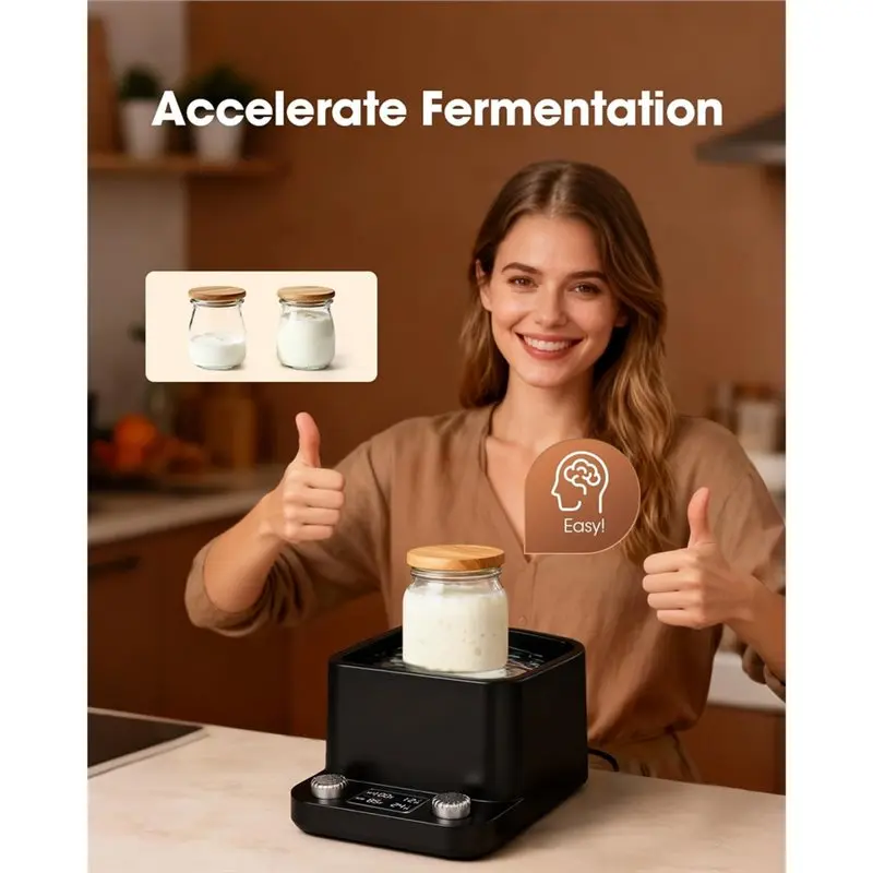 TAIGH-Sourdough Starter Warmer 1°F Thermostat (70-104°F) Sourdough Warmer Even Water Bath Sourdough Warmer US Plug