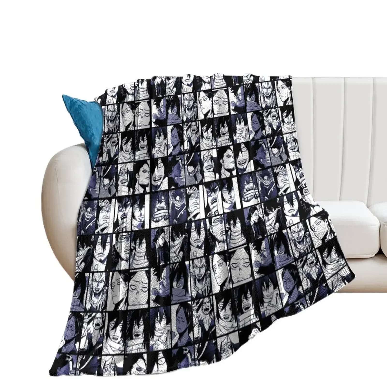 

Aizawa Shota Collage Throw Blanket Decorative Sofas Luxury Throw Shaggy Blankets