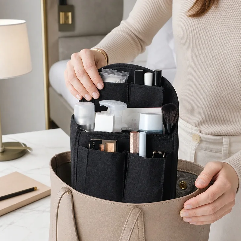 Women Travel Backpack Insert Organizer Bag Korean Style Large Capacity Storage Handbag Pouch