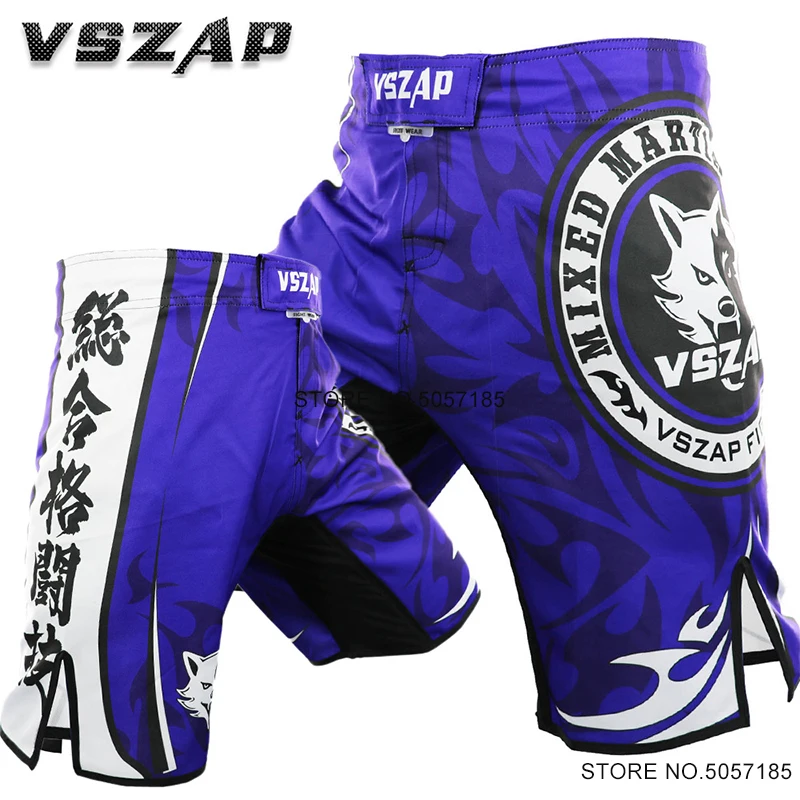 MMA Grappling Shorts Mens Vszap Fight Wear Combat Sports BJJ Jiu Jitsu Fight Shorts Unisex Adult Youth Kickboxing Boxing Pants