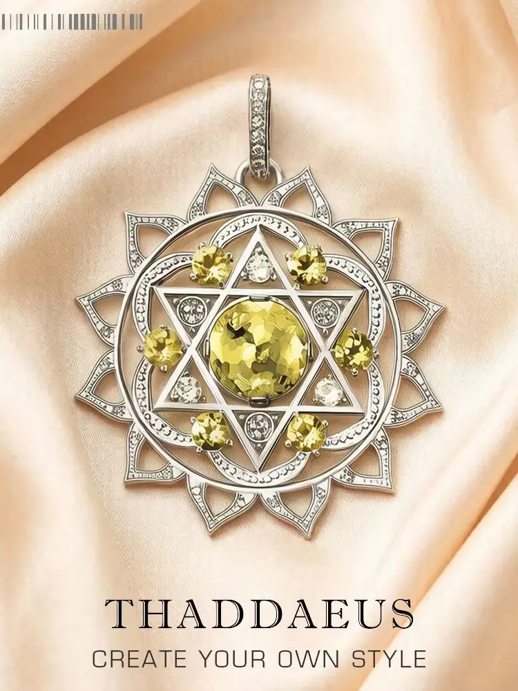 Wisiorek HEART CHAKRA Ornament Brand New Fashion Glam 925 Sterling Silver Jewelry Europe Prezent dla kobiet mężczyzn — zdjęcie 2