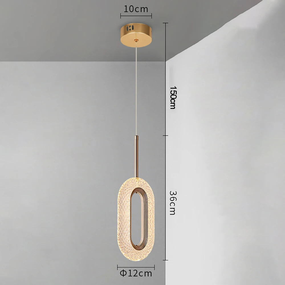 

Bedroom bedside pendant light acrylic ceiling light restaurant hotel lobby decoration pendant light