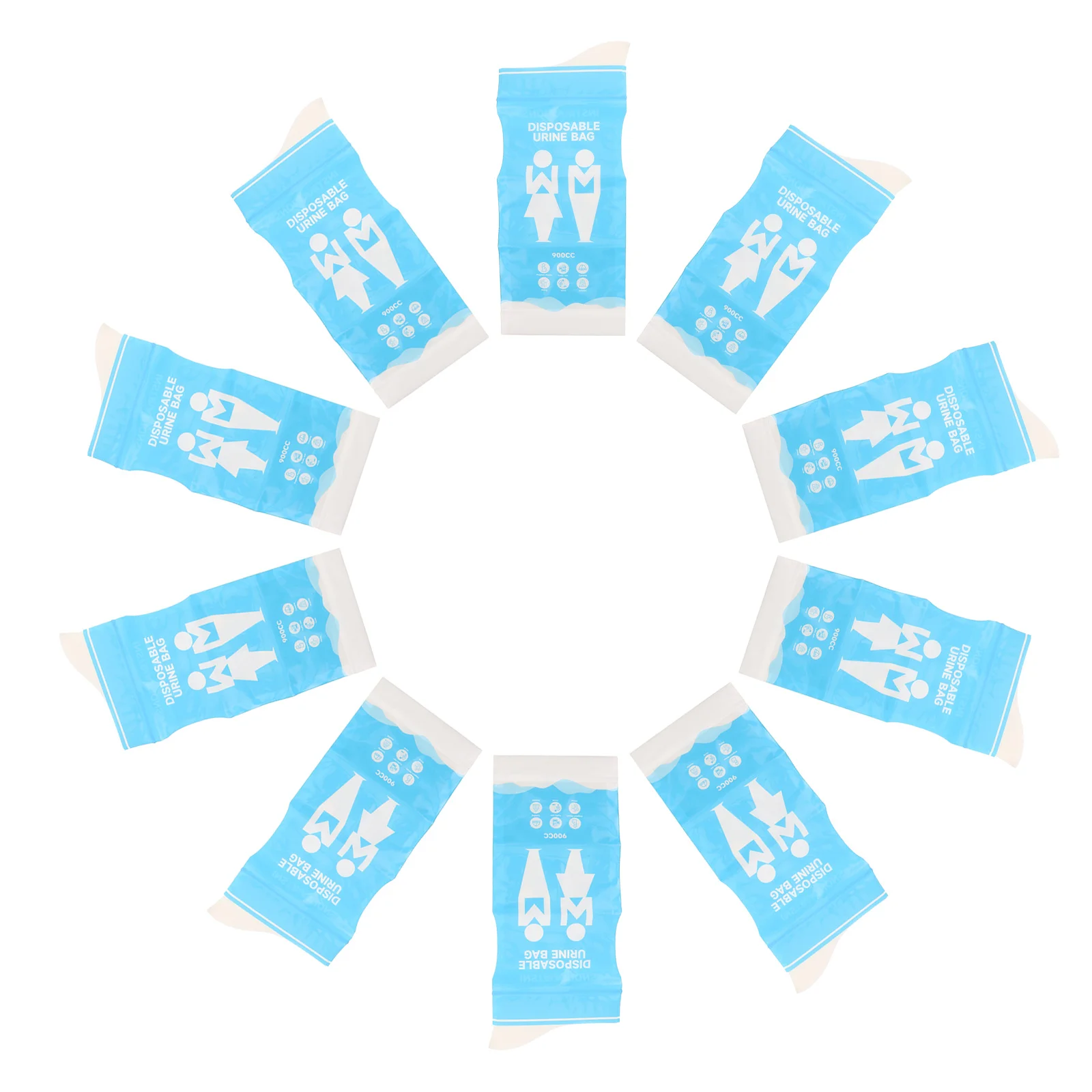 

20Pcs Car Urinal Bag Disposable Emergency Toilet for Travel Traffic Jam Camping Men Women Kids Portable Leak Proof Pee Bags