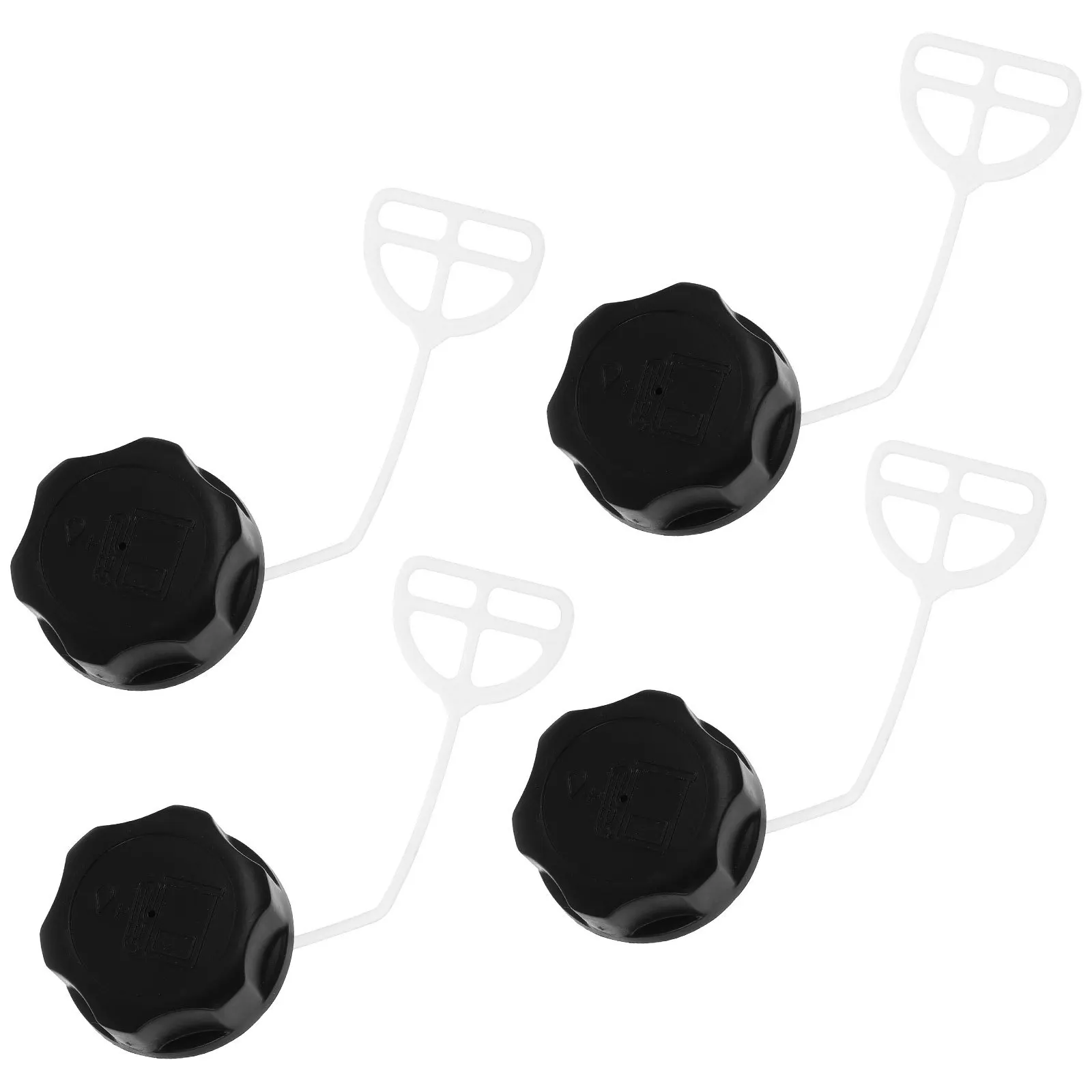 4 قطعة غطاء خزان المواد Pa6 متين وسهل التركيب ملحقات جزازة العشب استبدال غطاء خزان الغاز