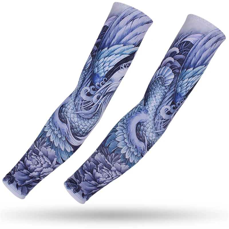 Arm Sunscreen UV Protection, Outdoor Sports Cycling Arm Protectors, Driving Fishing Sleeve Covers Arm Sleeves Tattoo image 4