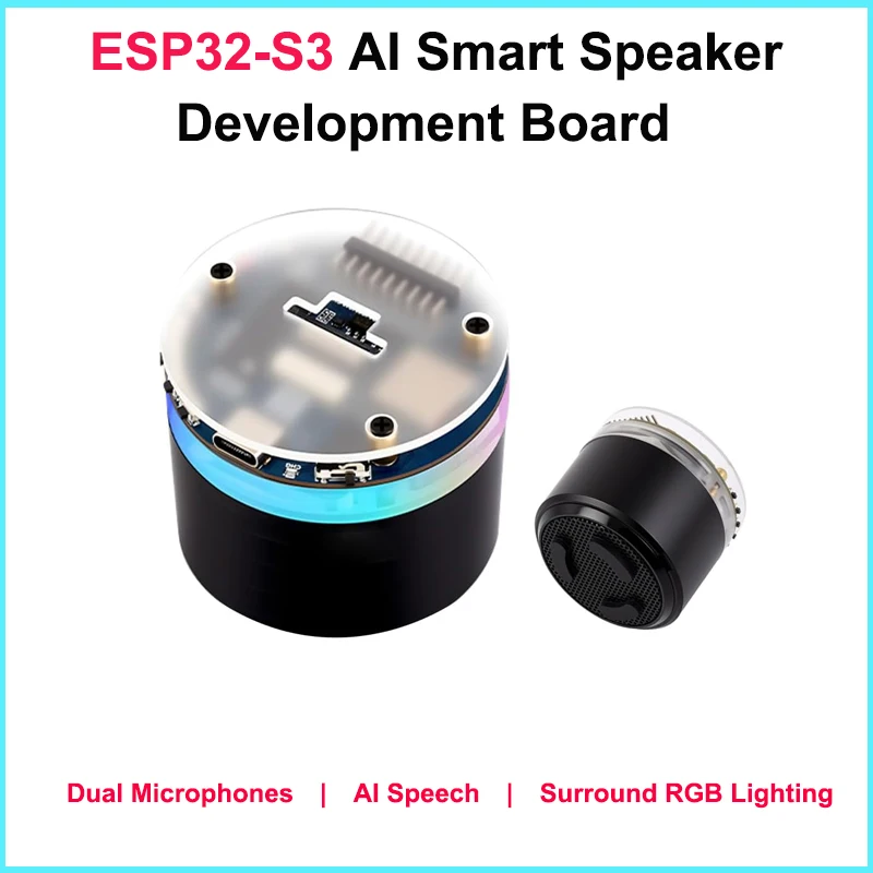 Waveshare ESP32-S3 AI Smart Speaker Development Board Support External Display & Camera AUDIO Board for ESP-IDP Arduino-IDE