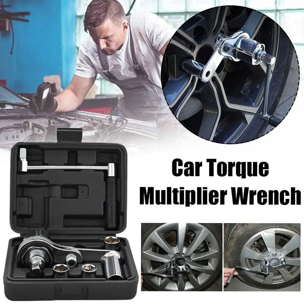 Podofo 1:16 Drehmomentvervielfältiger 1/2 Zoll Antrieb Kraftsparender Schraubenschlüssel 680 N.m 17mm 19mm 21mm Autoreparaturwerkzeug für DIY Auto Garage SUV Mutternlöser – Detail 5