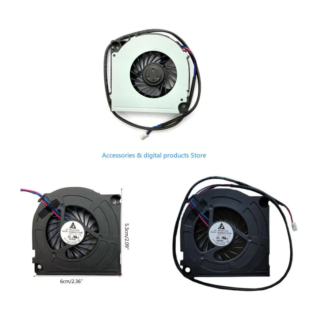 77JD Laptop CPU Cooler Fan Radiators for KDB04112HB Computer Fan CPU Radiators Sturdy Construction Fine Workmanship Accessory