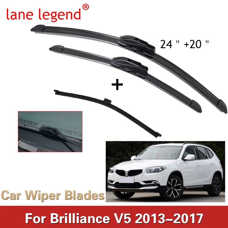 

Car Wiper Blades For Brilliance V5 2013 2014 2015 2016 2017-2019 Accessories Front Rear Windscreen Wiper Blade Brushes Cutter