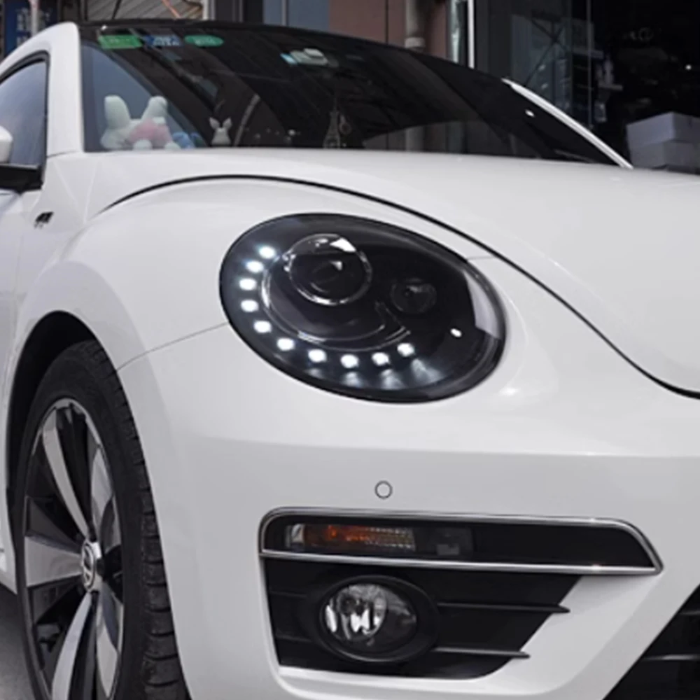 

Передние фонари автомобиля в сборе для VW Beetle 1998-2012, обновление, новый стиль, светодиодный объектив проектора, инструменты Plug and Play, аксессуары