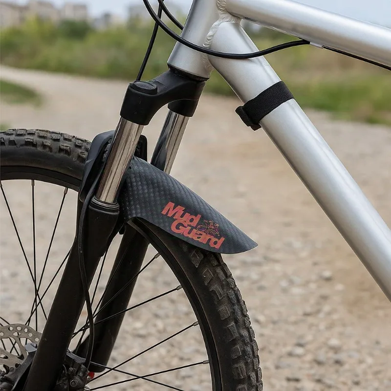 

1PC 2PC Mountain Carbon Pattern Mud Guard Front Rear Wheel Mudguard Ultralight Cycling Fender Bicycle Splash Guard