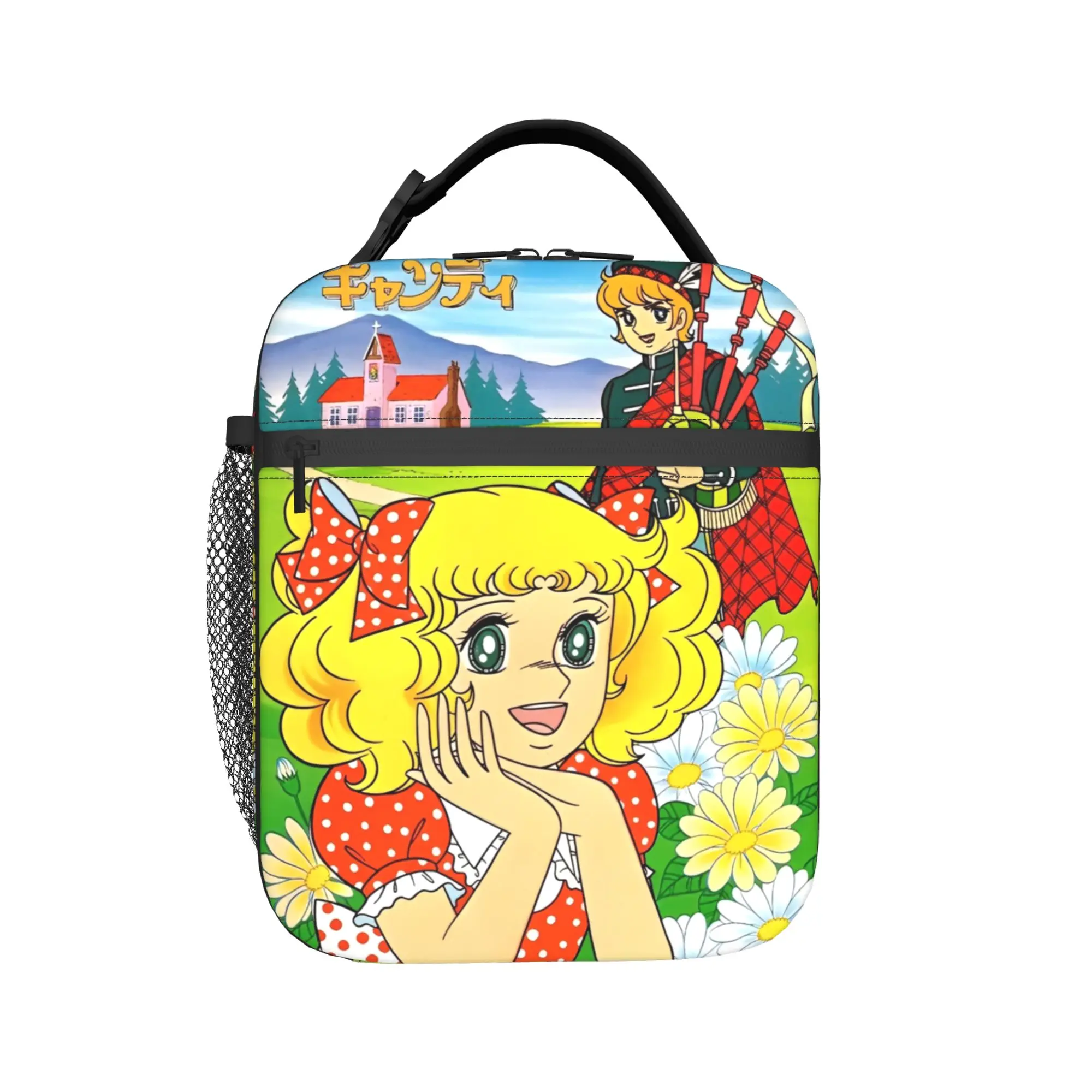 japan anime Candy candy cute manga  Product Insulated Lunch Bag For Work  Food Storage Bag Reusable Cooler Thermal Lunch Boxes