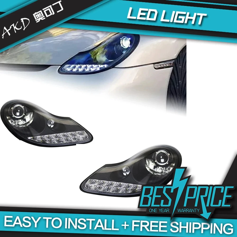 AKD Auto Styling für Porsche Boxster 986 Scheinwerfer Boxster 986 Scheinwerfer LED DRL Signal Kopf Lampe Zubehör