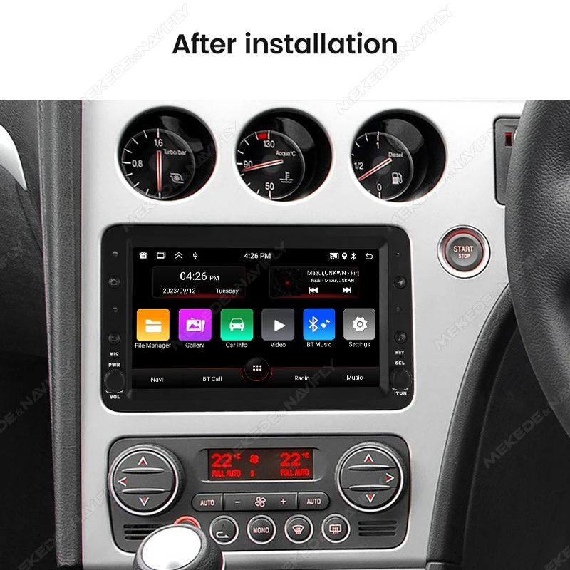MEKEDE Android GPS Navigation Autoradio For Alfa Romeo 159 Brera Spider Sportwagon 2006 Car Radio Carplay Auto Stereo RDS Wifi