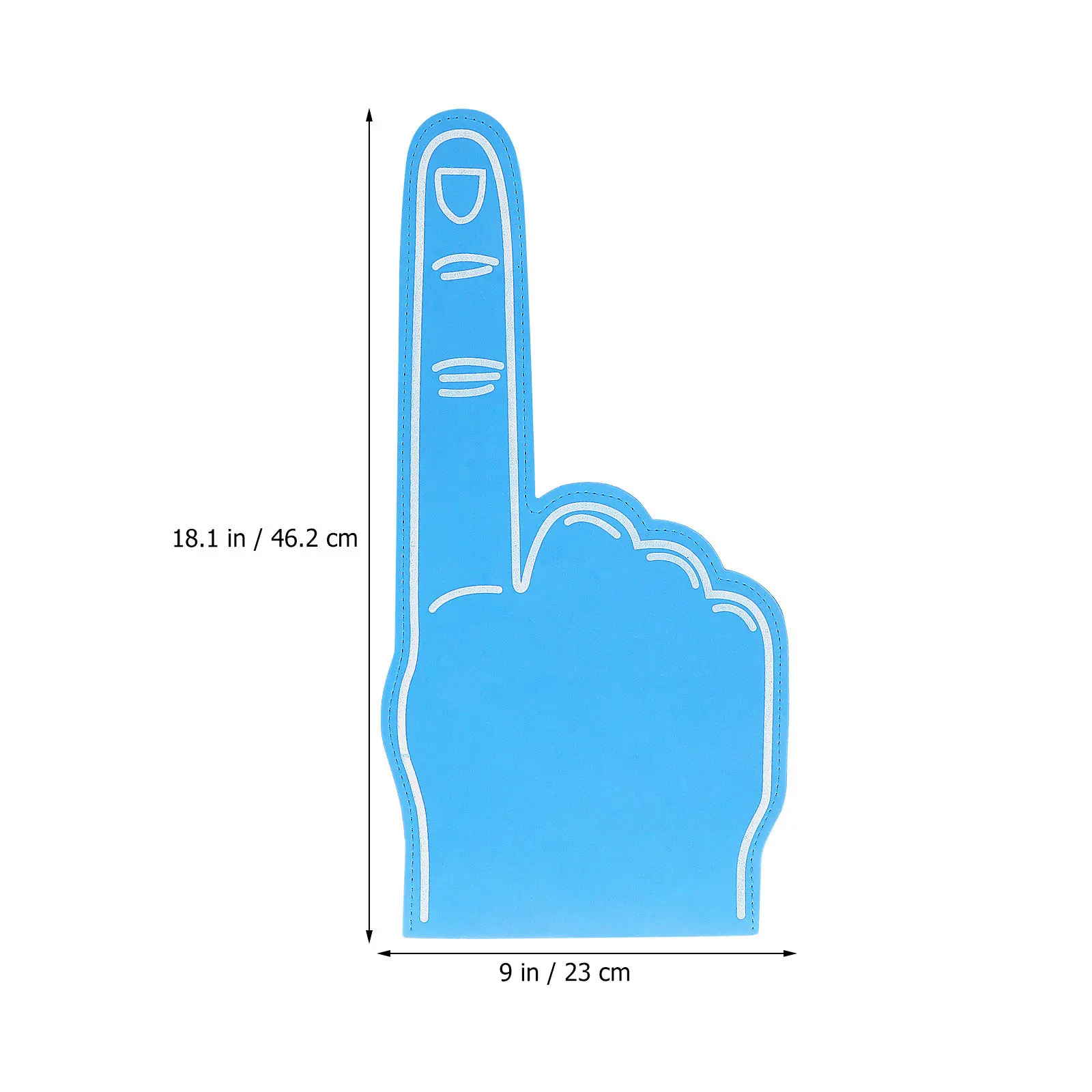 10Pcs Sports Fan Foam Fingers Giant Foam Hands Vibrant Color Cheering Props Comfortable Easy Hold Reusable Party Event Favor Set